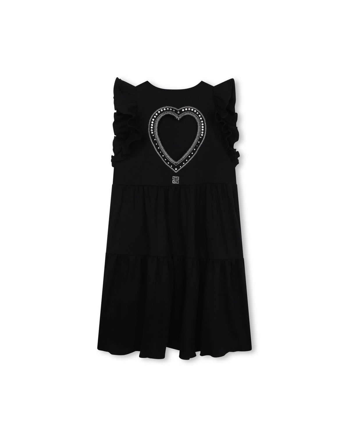 Robe à manches courtes en coton - Black