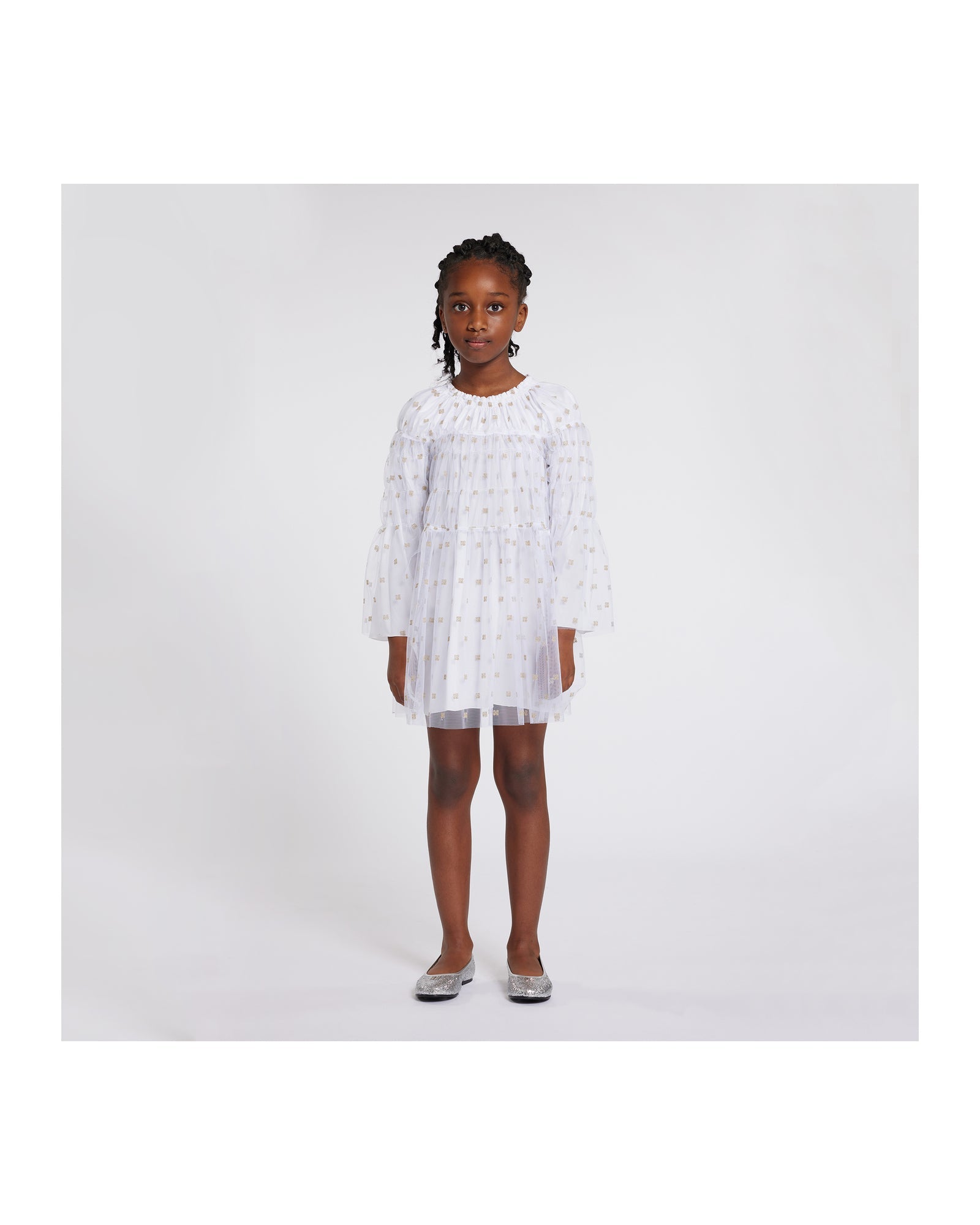 Robe à manches longues - Blanc