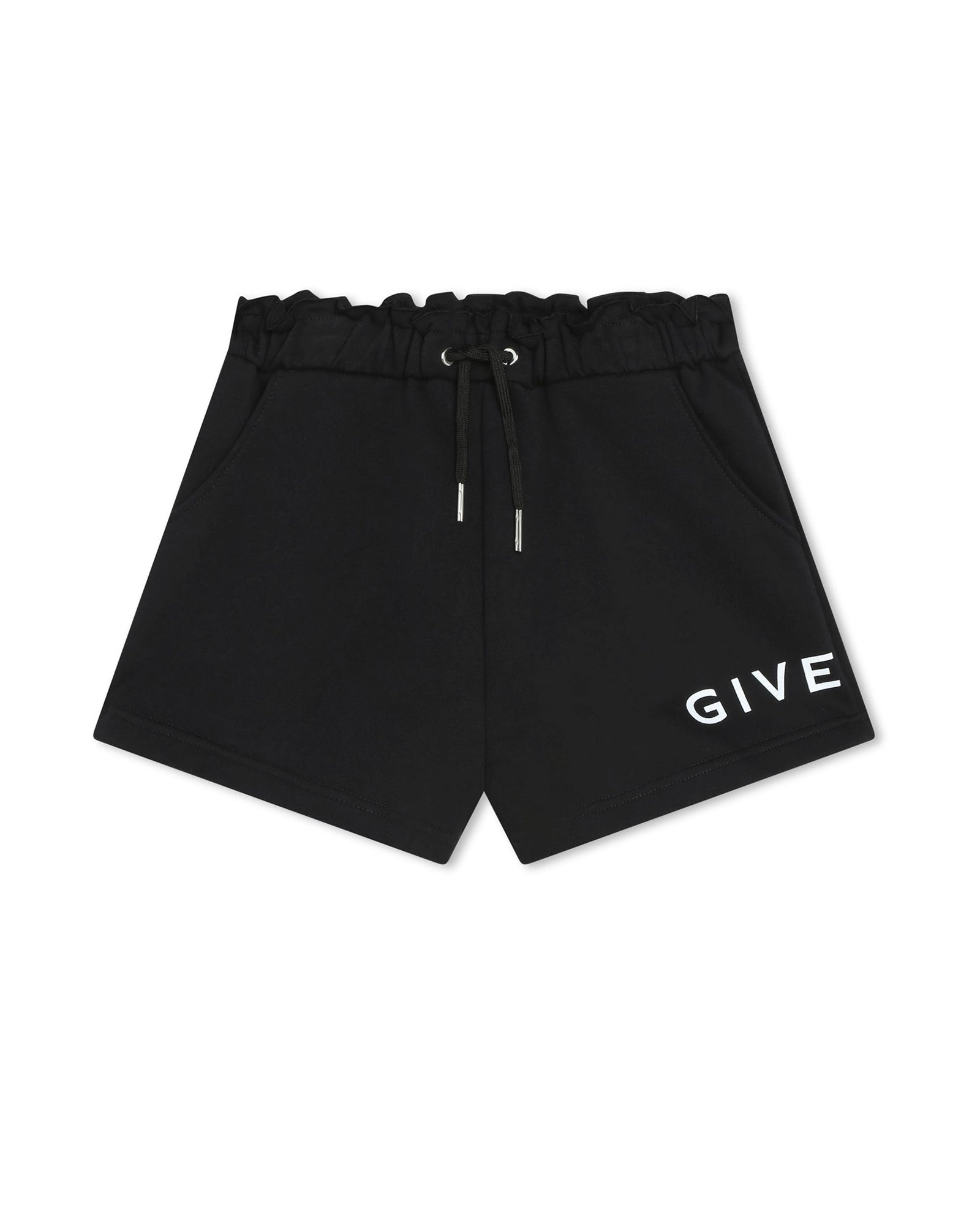 Short à taille élastiquée - Black