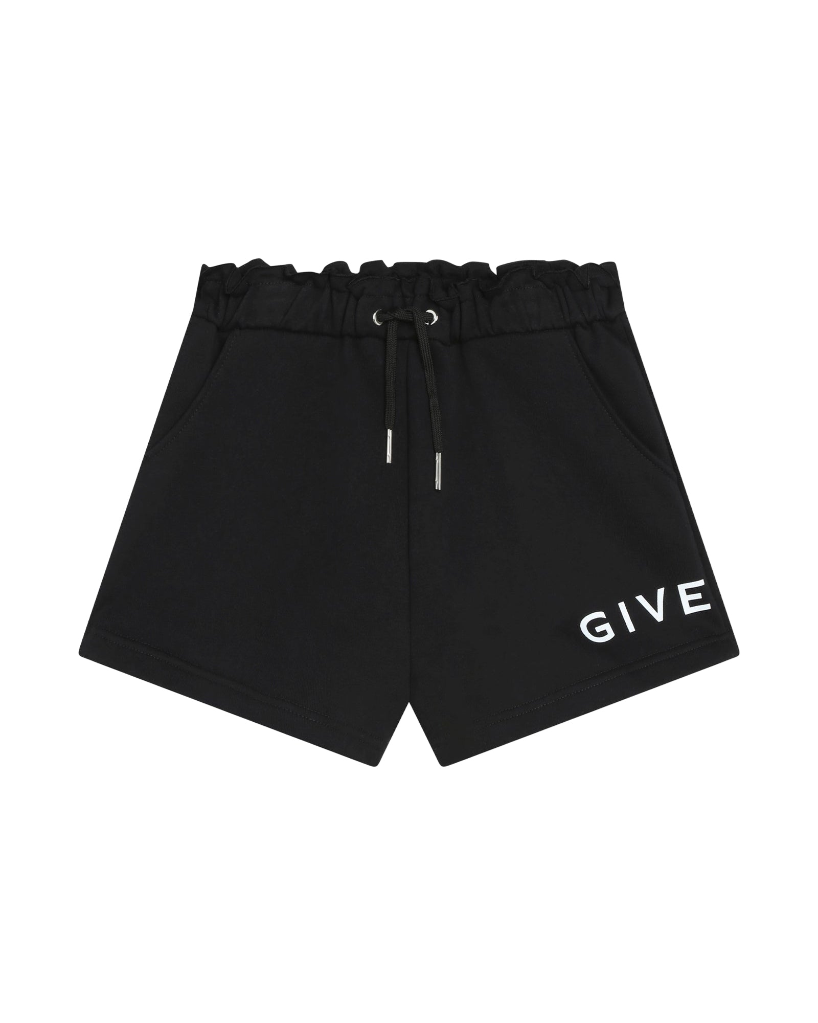 Elasticated waist shorts - Black