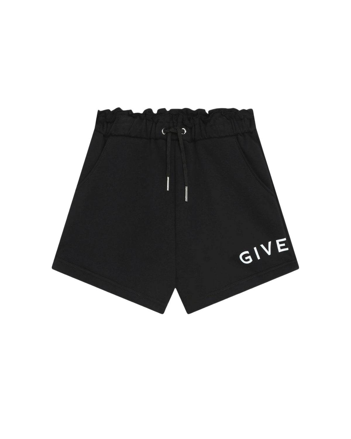 Short à taille élastiquée - Black