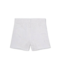 Short en coton - Blanc