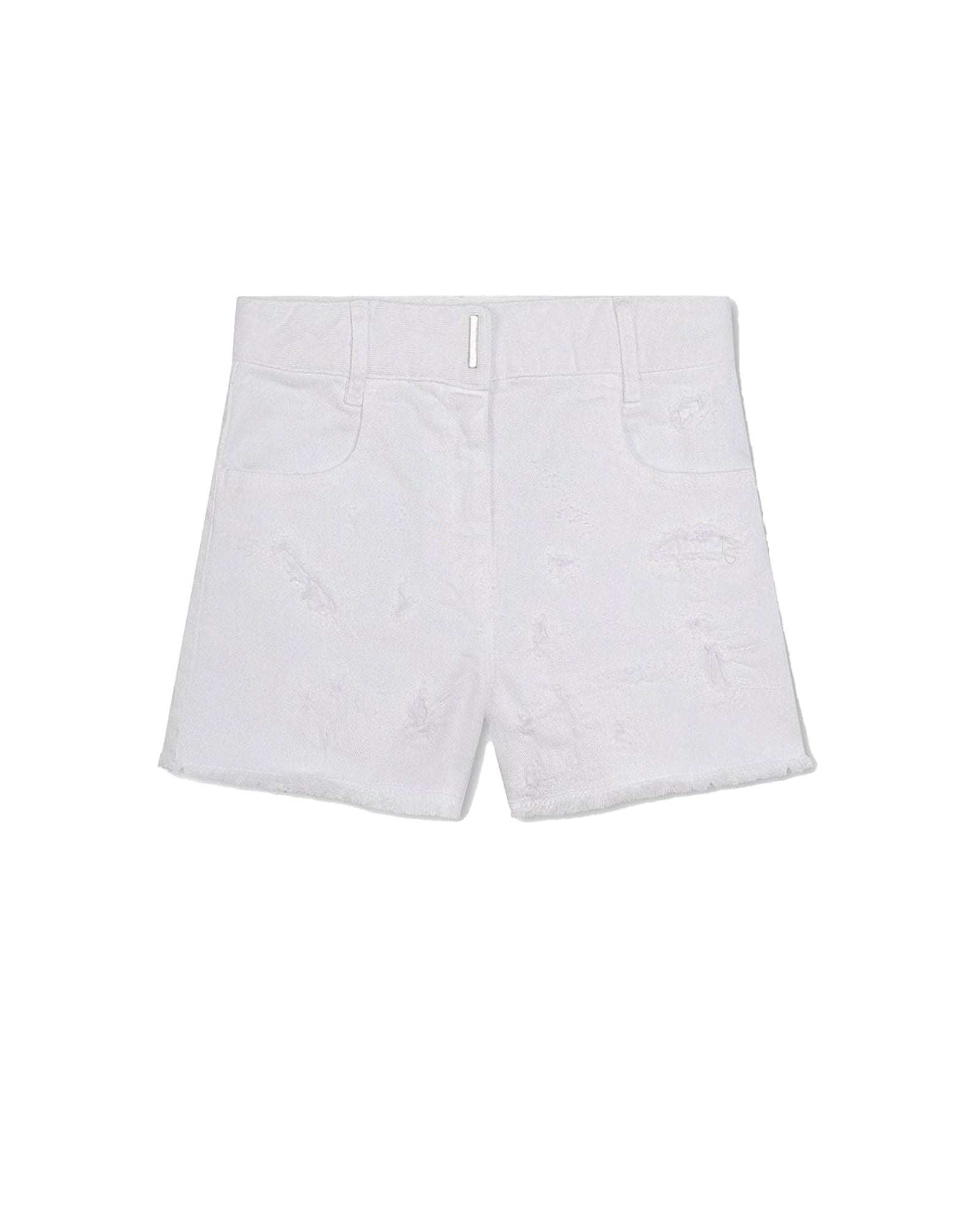 Short en coton - Blanc