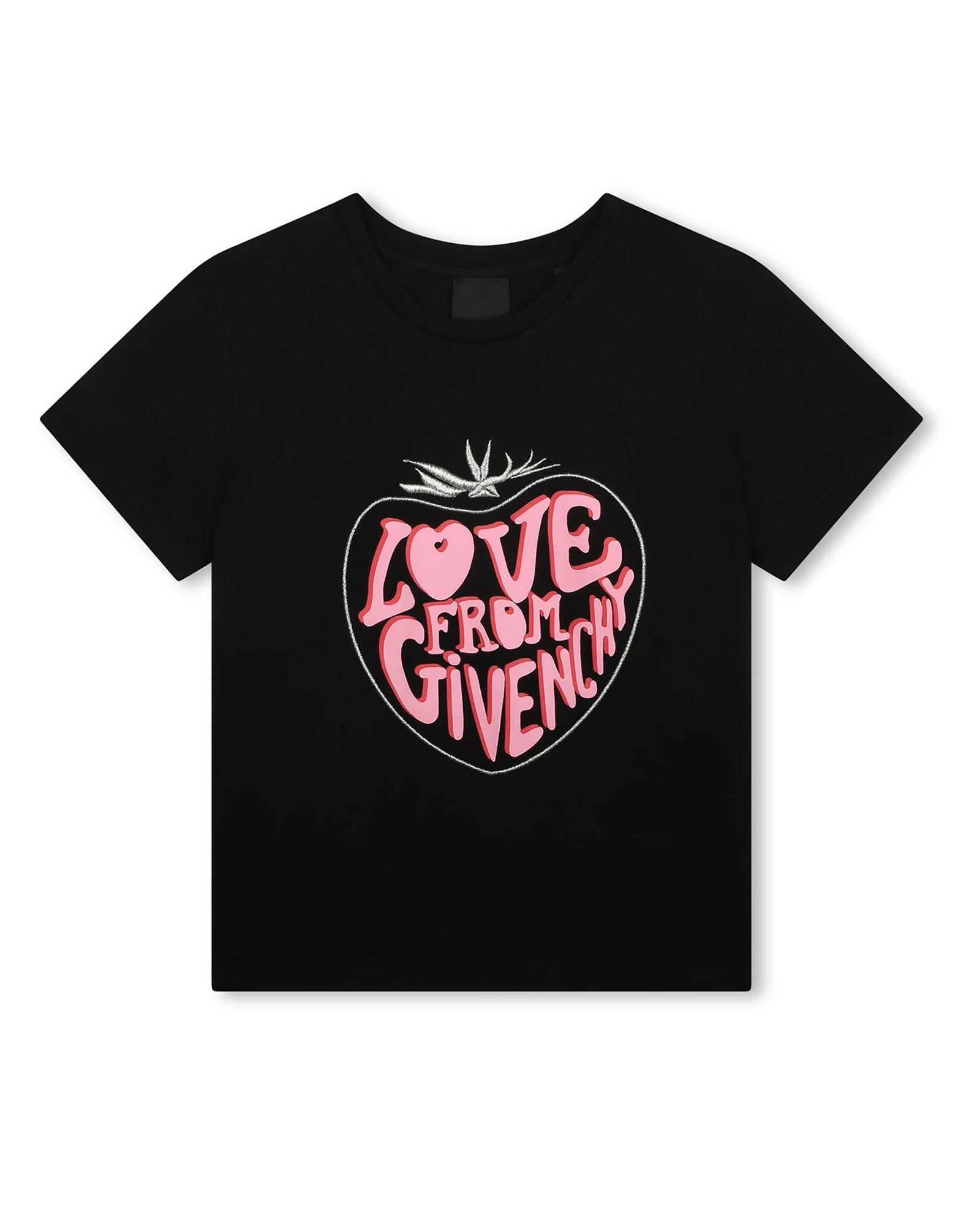 Short-sleeved cotton T-shirt - Black