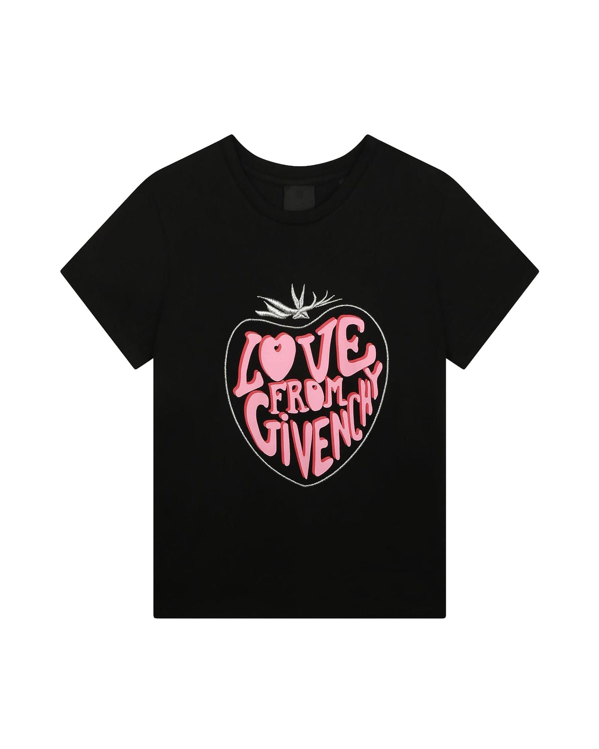 T-shirt à manches courtes en coton - Black