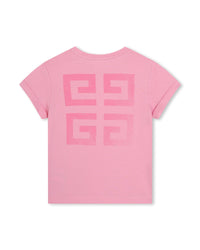 T-shirt à manches courtes en coton - Rose friandise