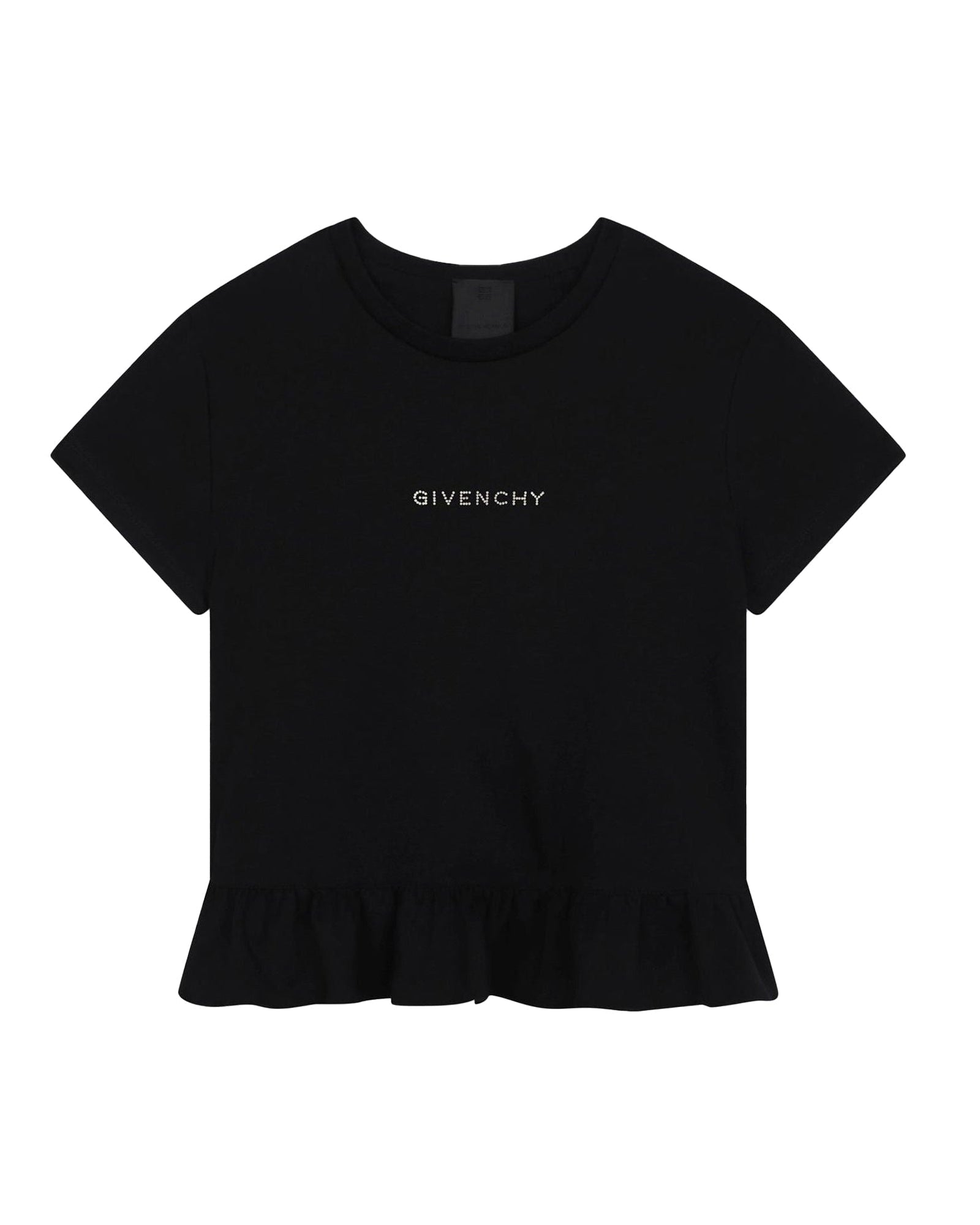 Short-sleeved cotton T-shirt - Black