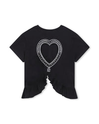 Short-sleeved cotton T-shirt - Black