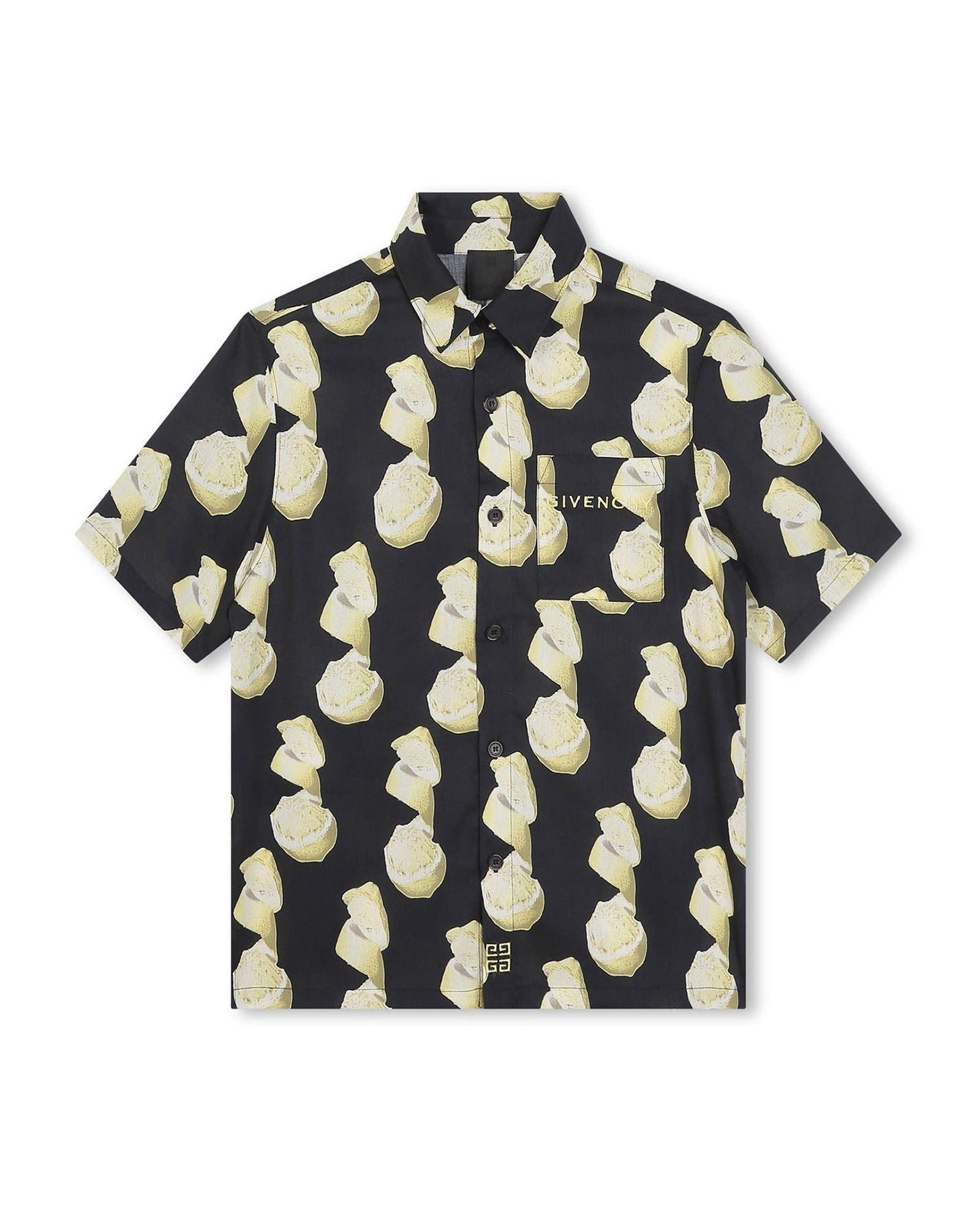 Chemise en coton - Noir jaune