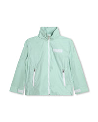 Coupe-vent à capuche - Blanc vert