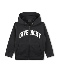 Hooded fleece cardigan - Black
