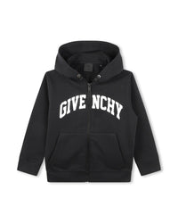 Hooded fleece cardigan - Black