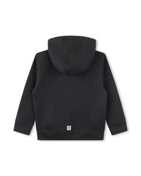 Hooded fleece cardigan - Black