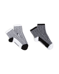Chaussettes hautes - Blanc Noir