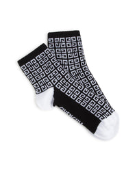 Chaussettes hautes - Blanc Noir