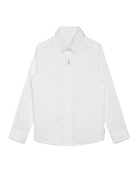 Chemise à manches longues en coton - Blanc