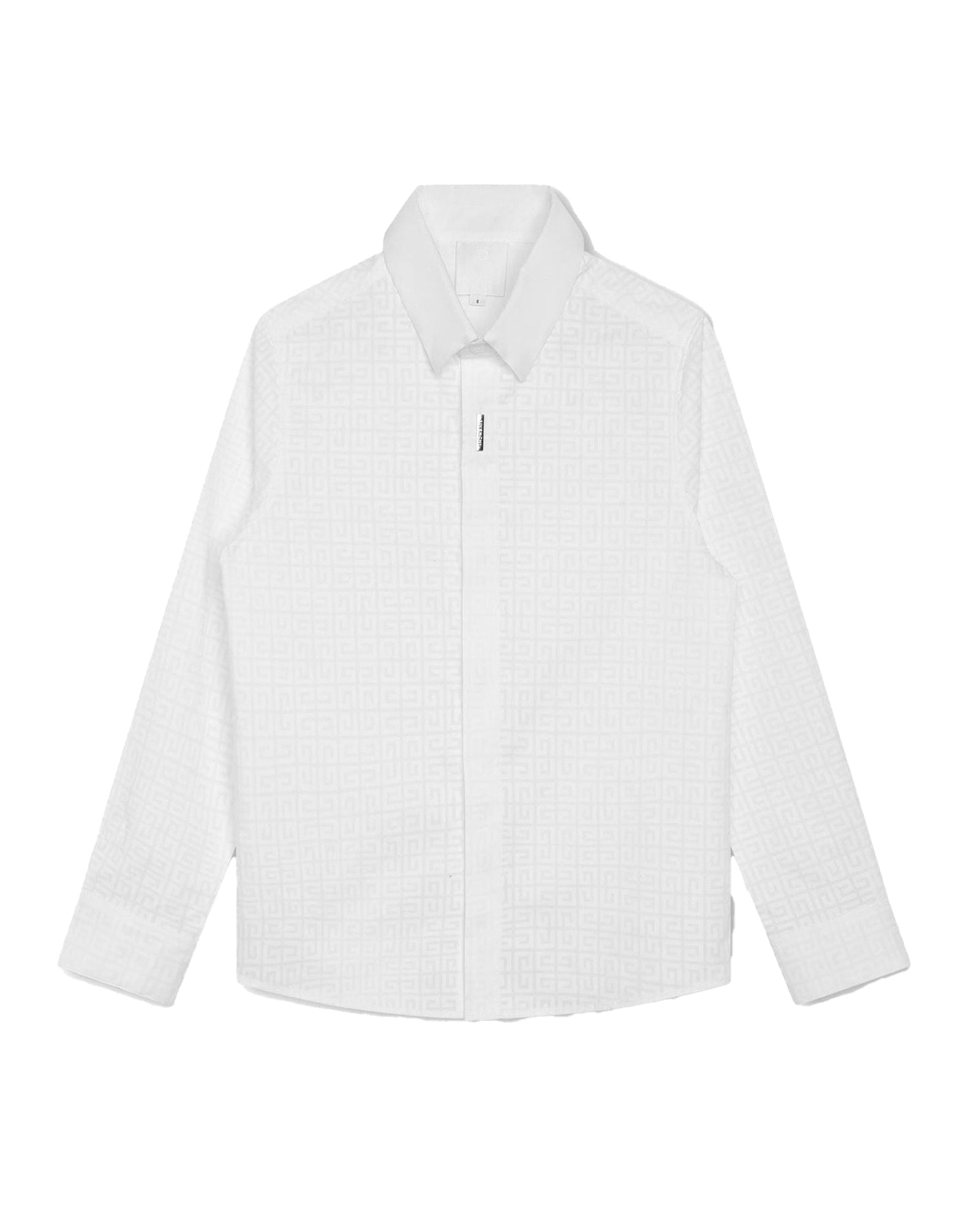 Chemise à manches longues en coton - Blanc