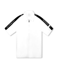 Chemise à manches courtes en coton - Blanc