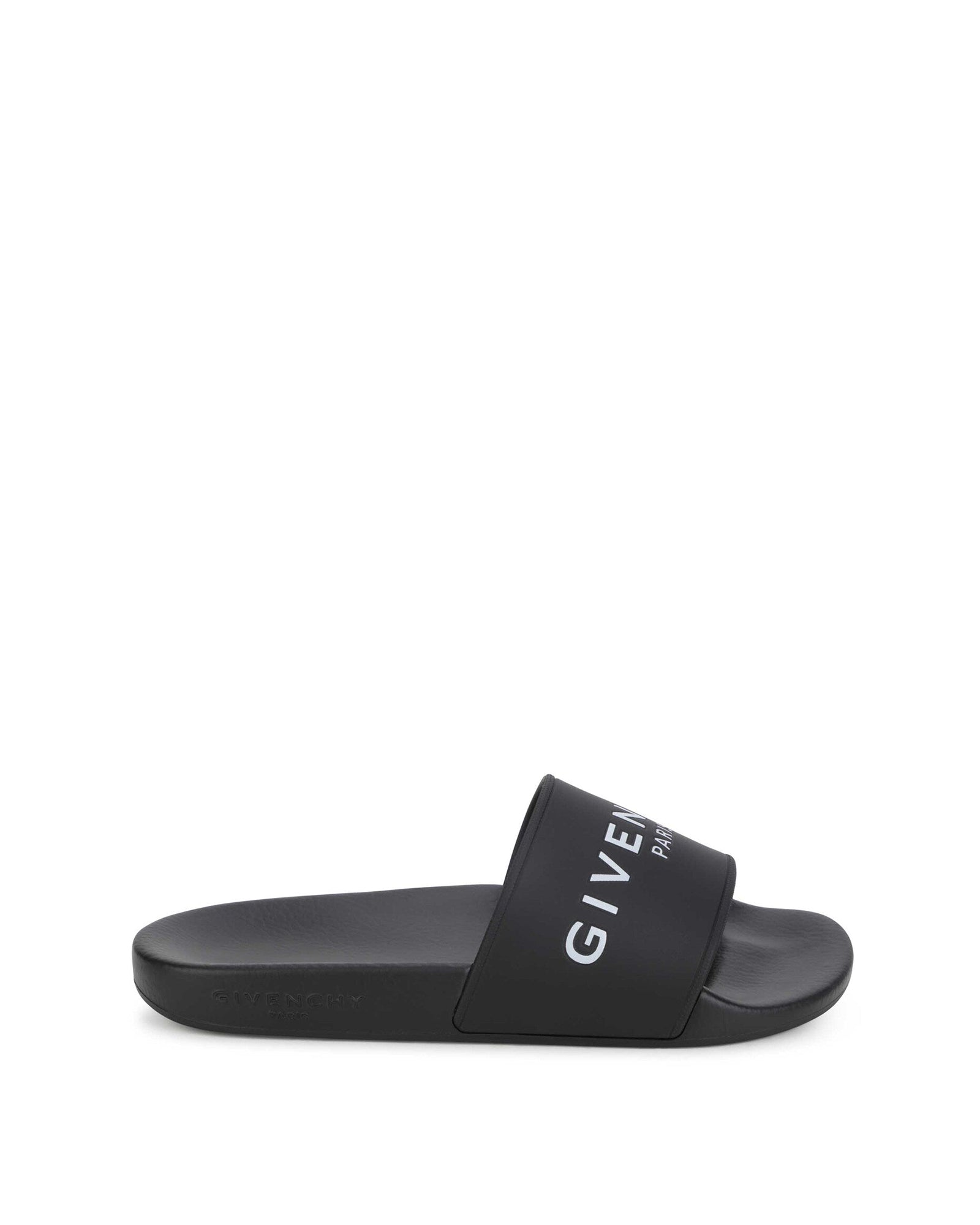 Mules Slide avec logo en relief - Black