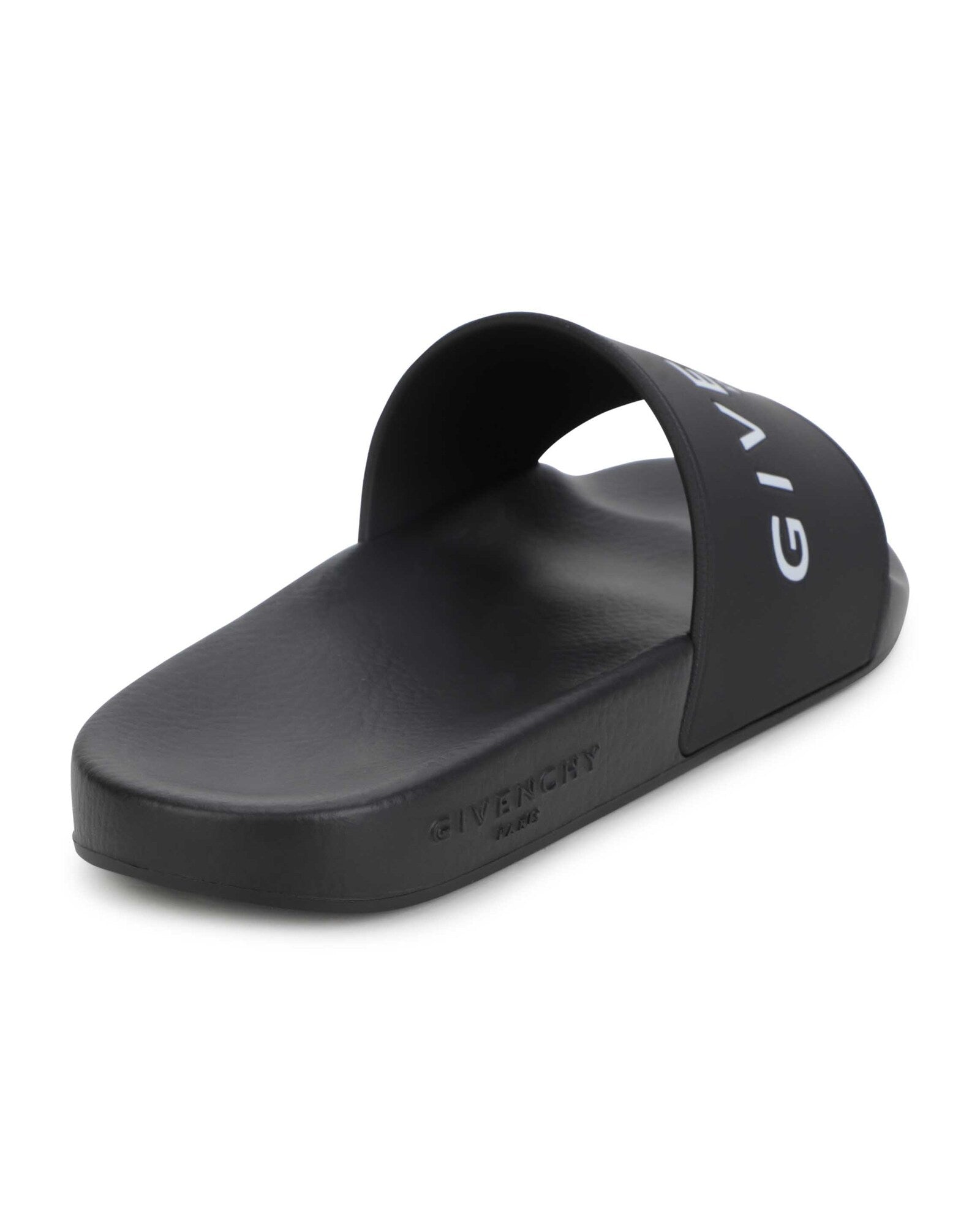 Mules Slide avec logo en relief - Black