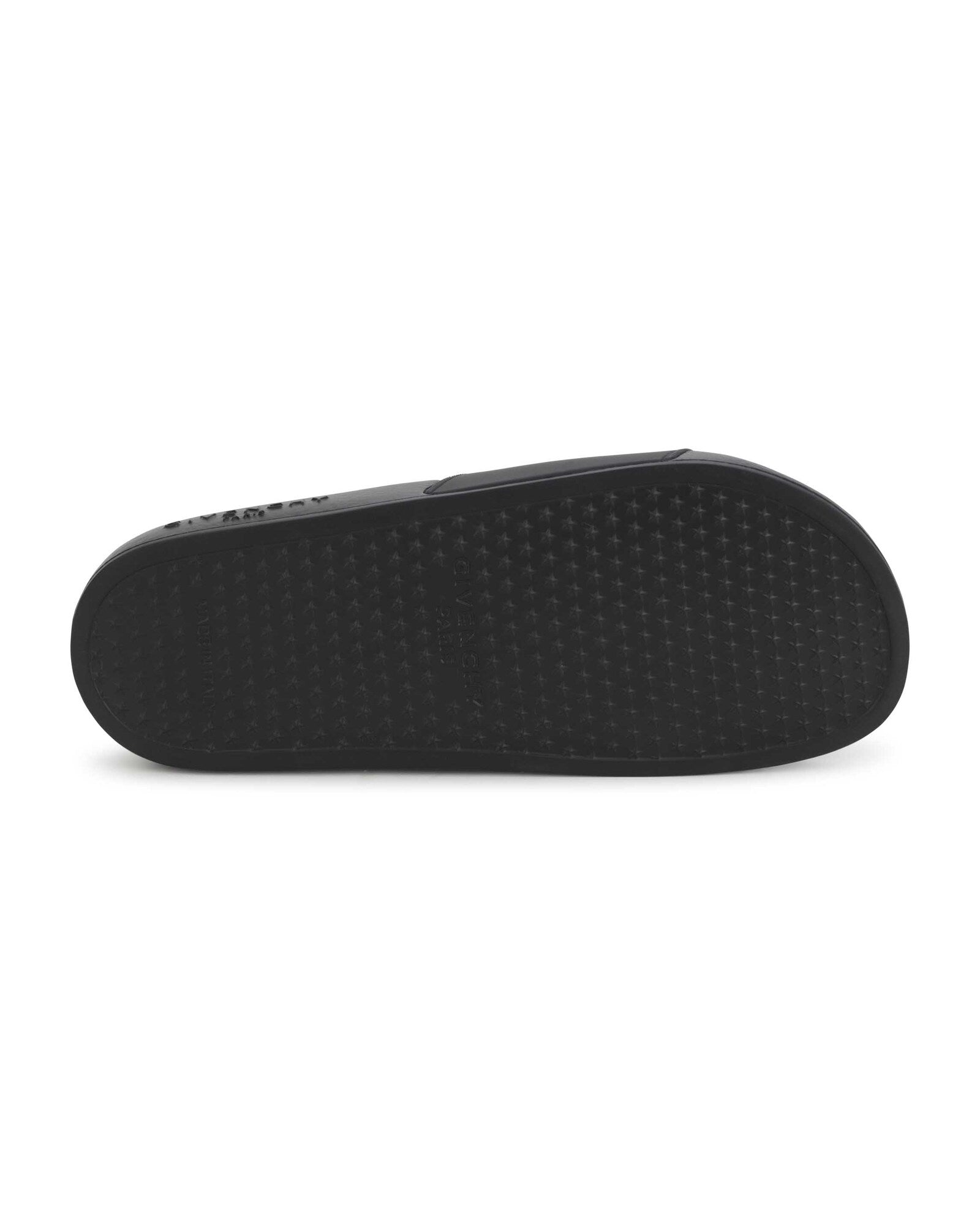 Mules Slide avec logo en relief - Black
