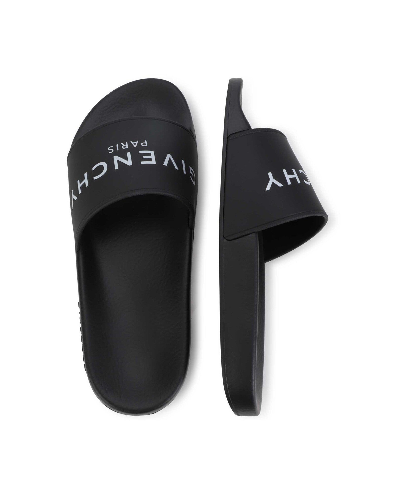 Mules Slide avec logo en relief - Black