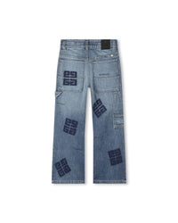 Cotton denim trousers - Double stone