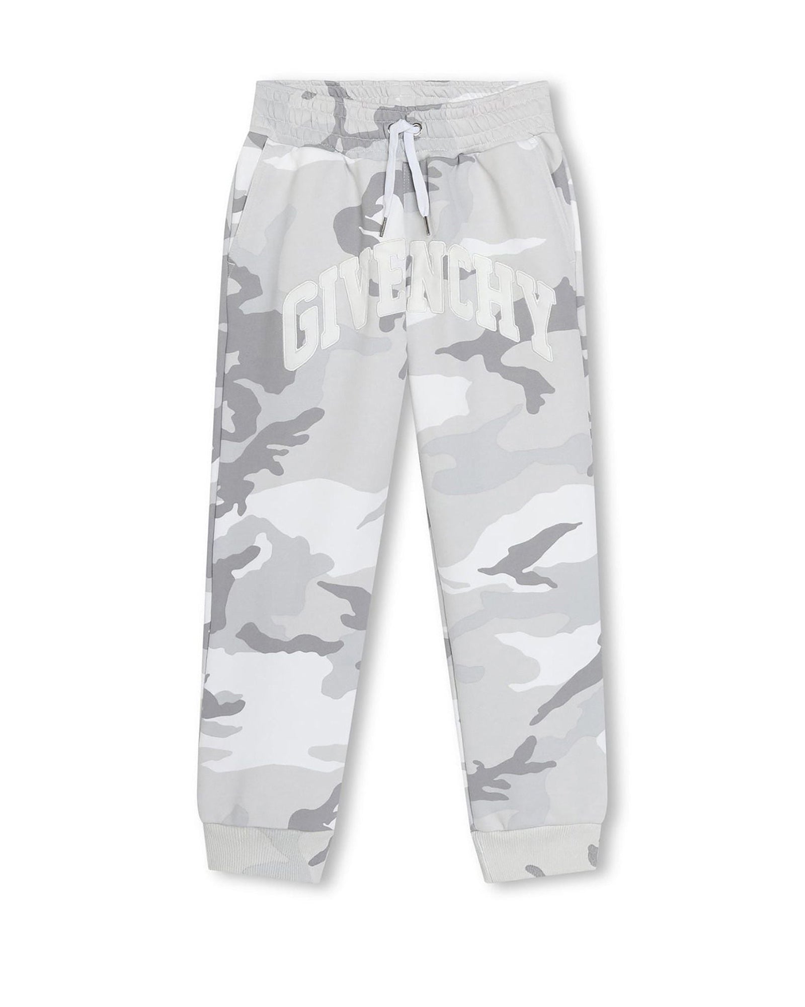 Pantalon de jogging en coton - Gris blanc