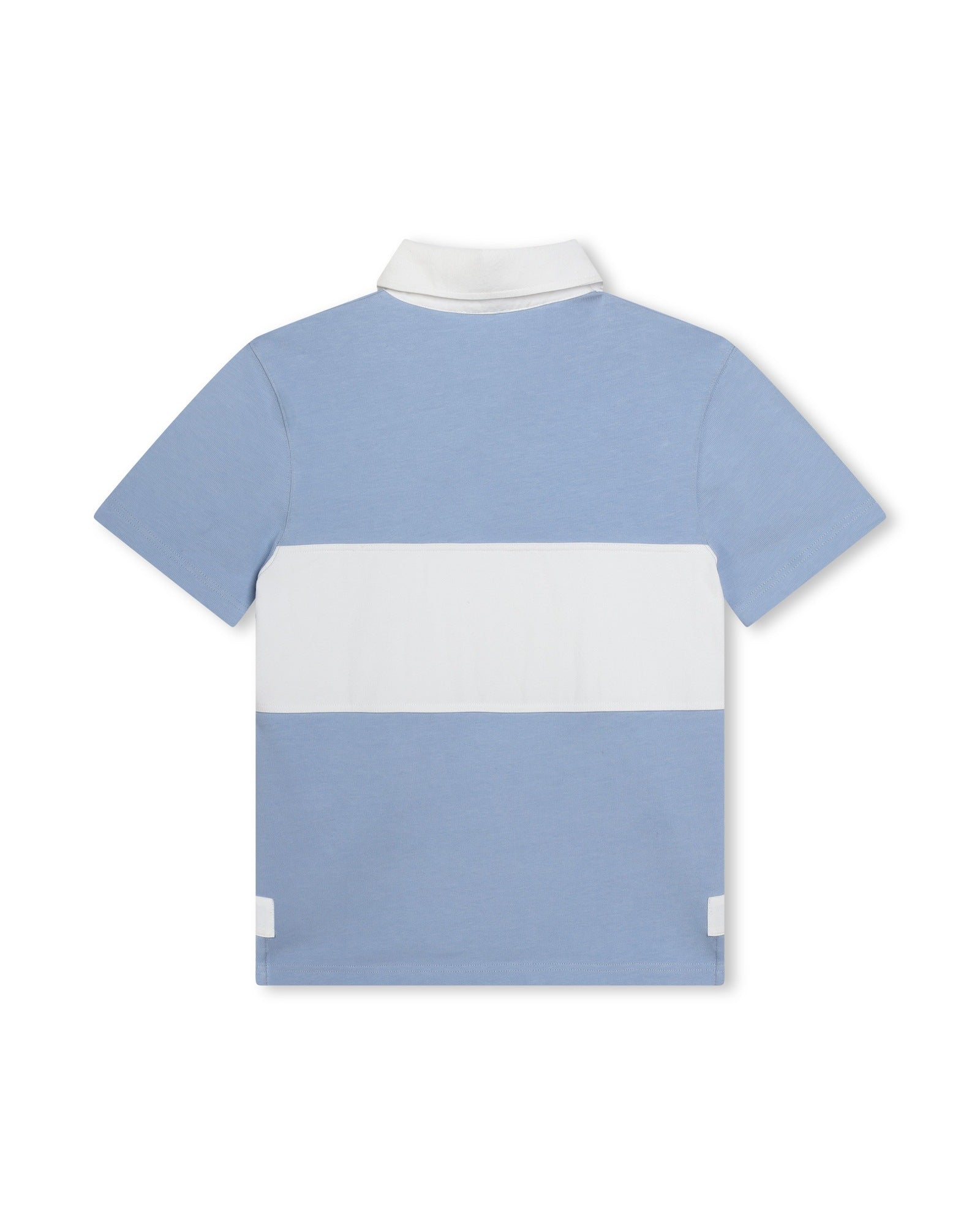 Polo à manches courtes en coton - Blue cloud