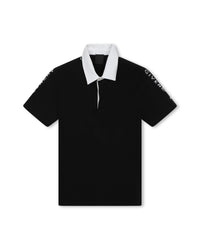 Polo à manches courtes en coton - Black