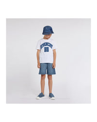 Bermuda en coton - Denim lave