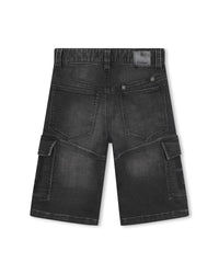 Bermuda loose en coton - Denim black