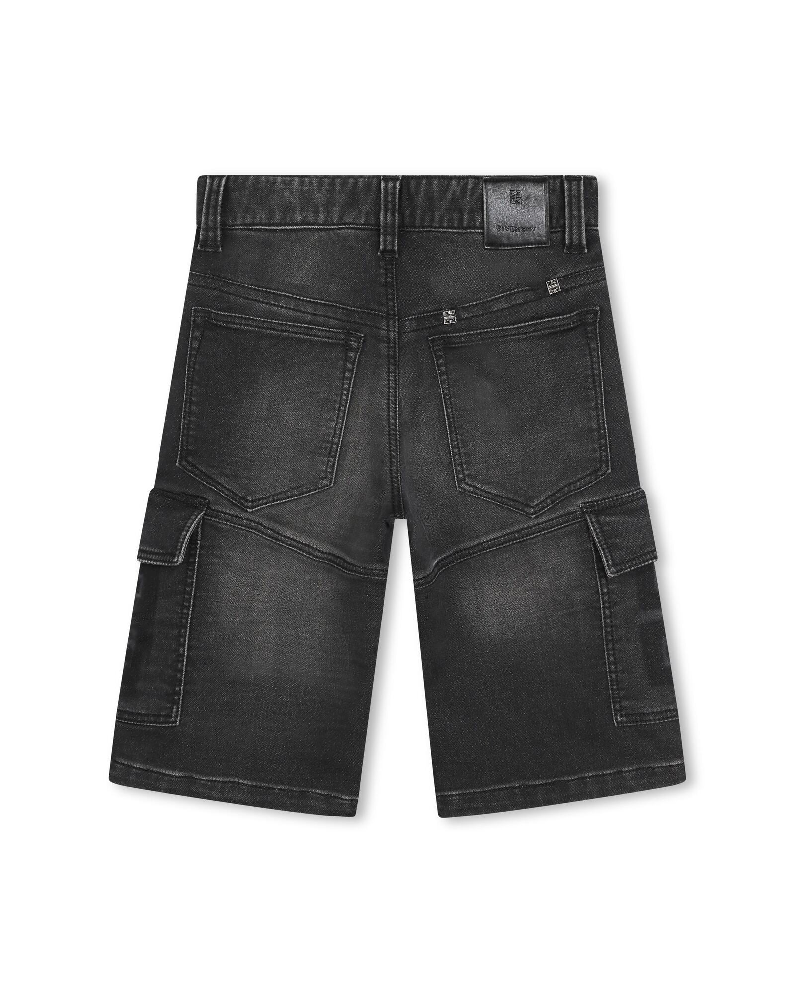 Bermuda loose en coton - Denim black