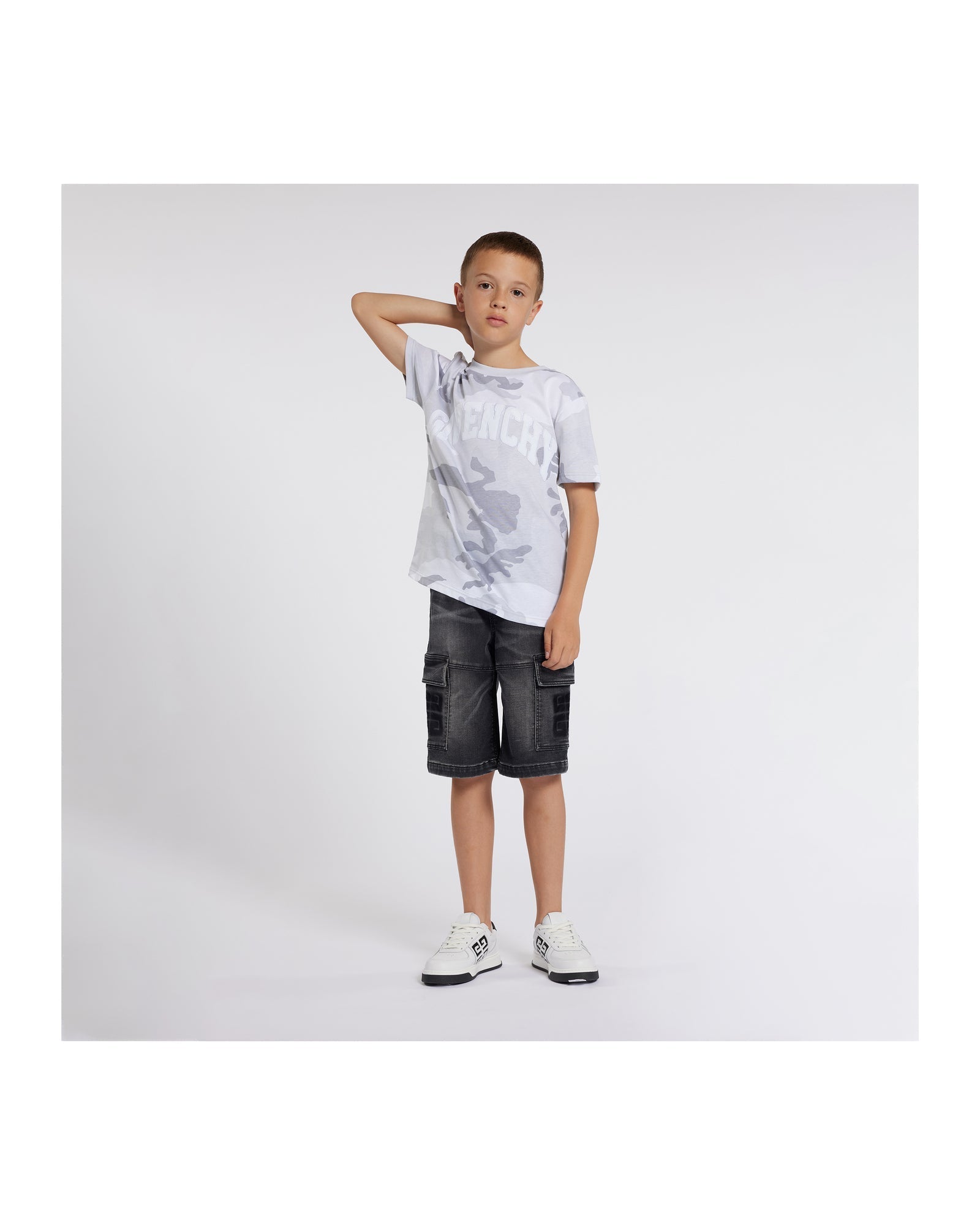 Bermuda loose en coton - Denim black