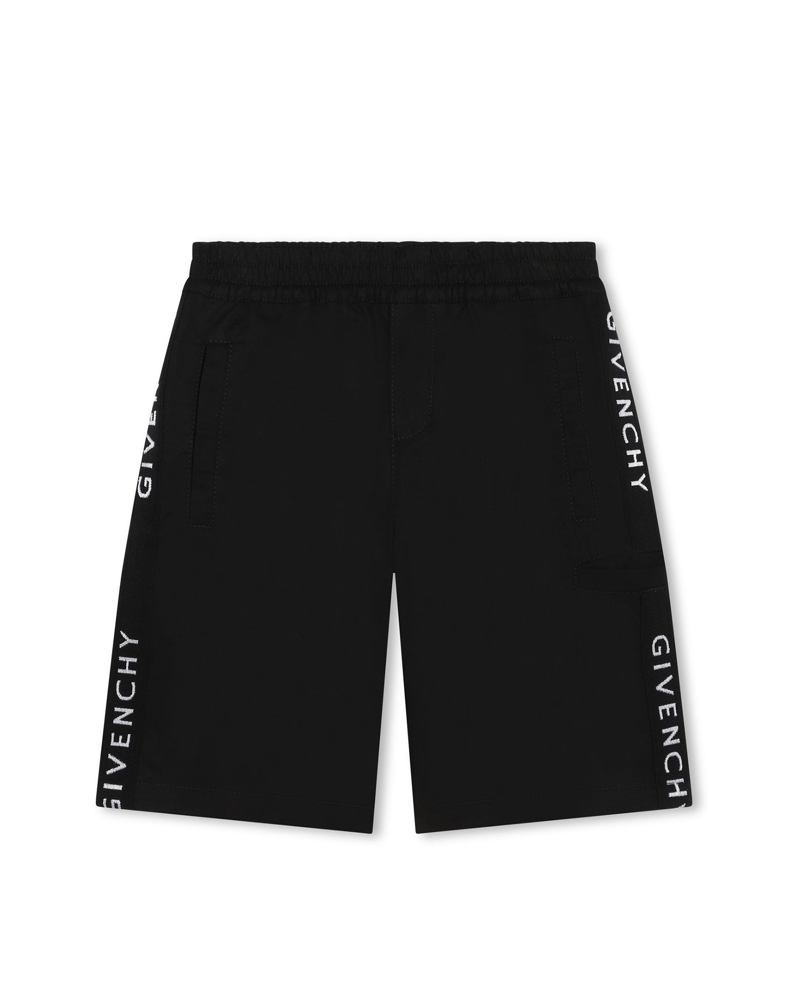 Bermuda à taille élastiquée - Black