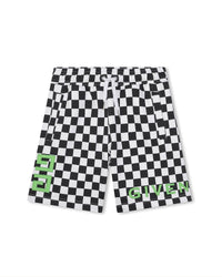 Short en coton - Noir blanc