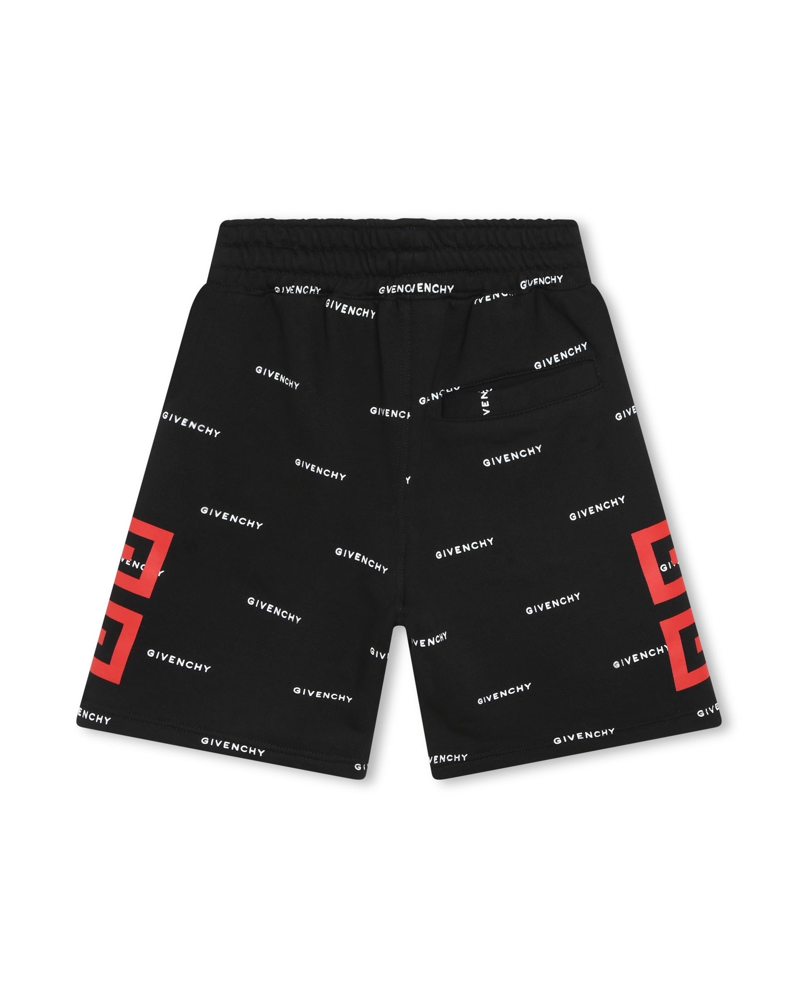 Short à taille élastiquée - Noir Blanc