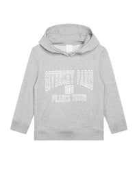 Sweatshirt à capuche en coton - Gris chiné
