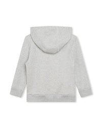 Sweatshirt à capuche en coton - Gris chiné