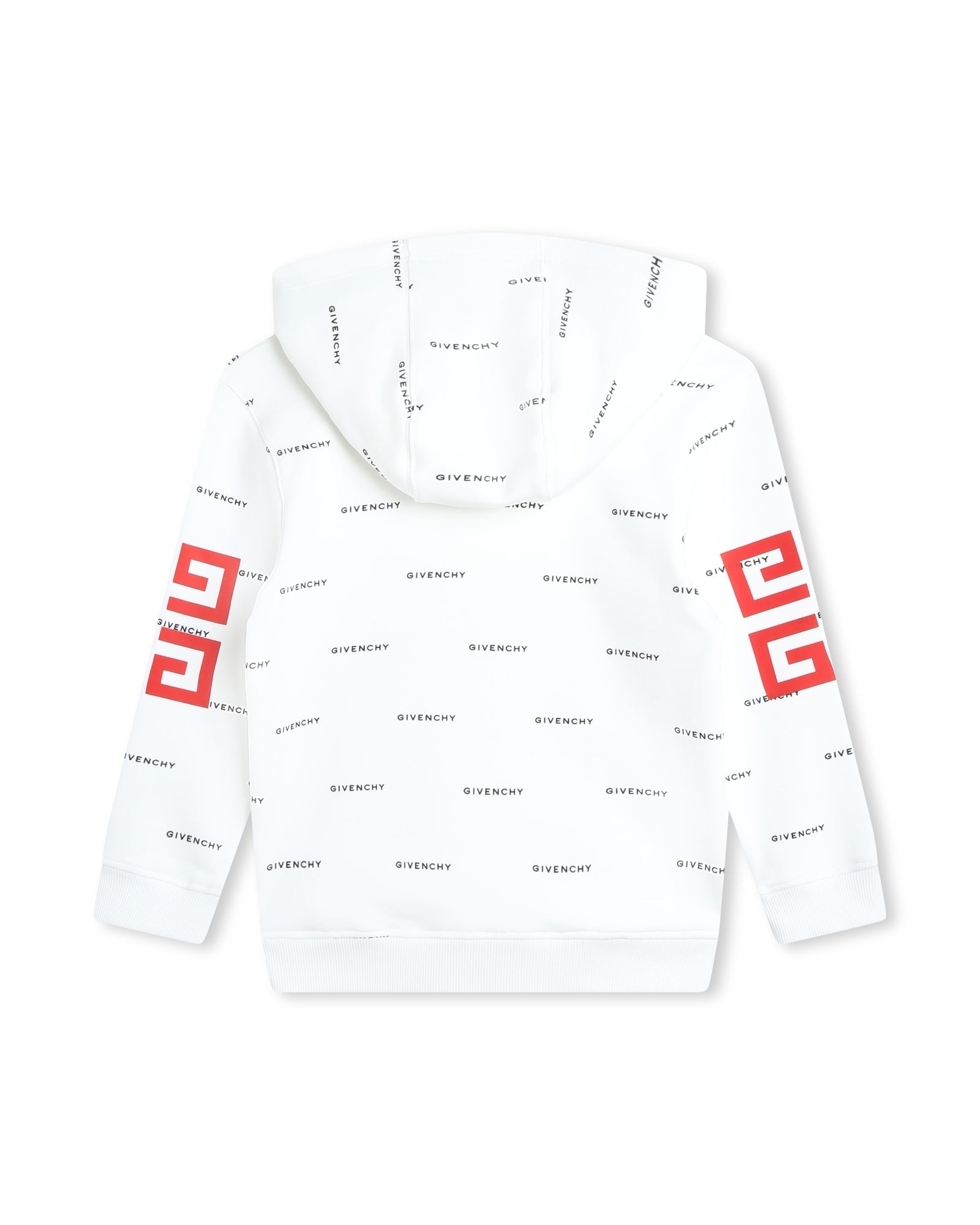 Sweatshirt à capuche en coton - Blanc noir
