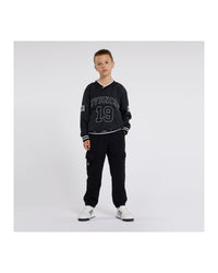 Sweatshirt en enduit - Black