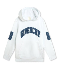 Sweatshirt à capuche en coton - Blanc