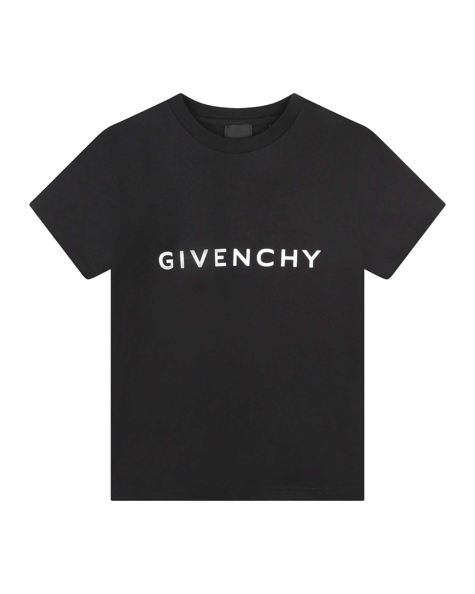 Short-sleeved cotton T-shirt - Black