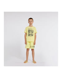 T-shirt à manches courtes en coton - Jaune tendre