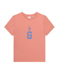 Short-sleeved cotton T-shirt - Grapefruit
