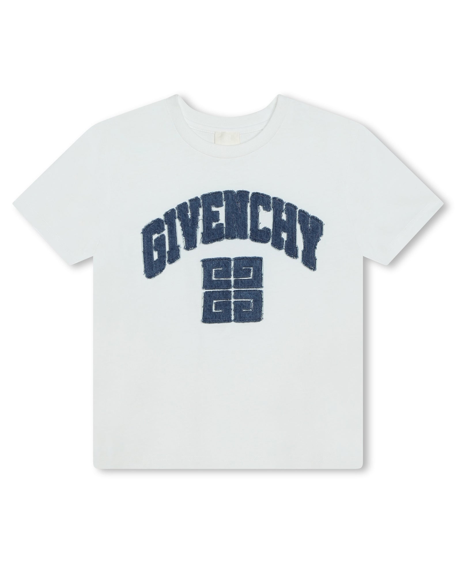 T-shirt avec logo en denim - Blanc