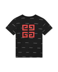 T-shirt à manches courtes en coton - Noir blanc