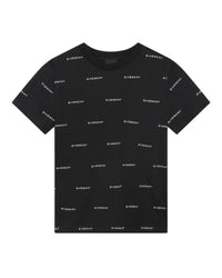 T-shirt à manches courtes en coton - Noir blanc