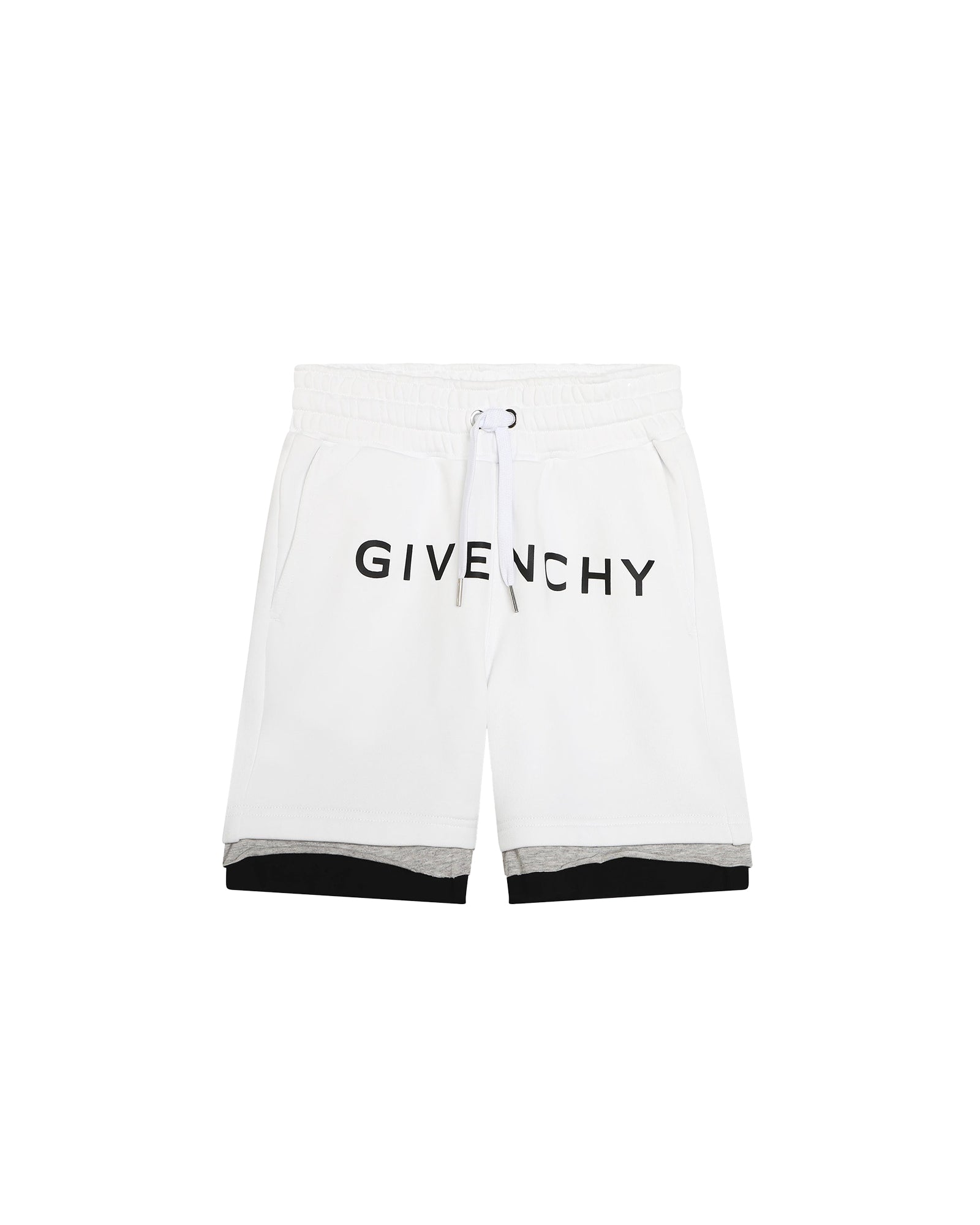Fleece Bermuda shorts - White Grey