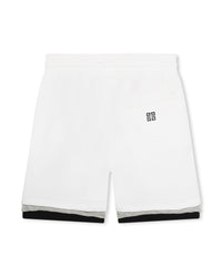 Fleece Bermuda shorts - White Grey